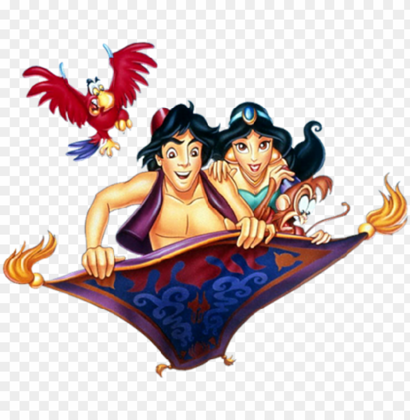 Aladdin And Jasmine Magic Carpet Clipart - Aladdin Disney PNG Transparent With Clear Background ID 184025