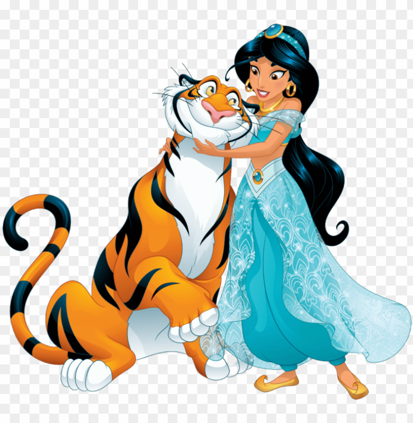 Aladdin Jasmine 8 Png - Disney Jasmine And Rajah PNG Transparent With Clear Background ID 222893