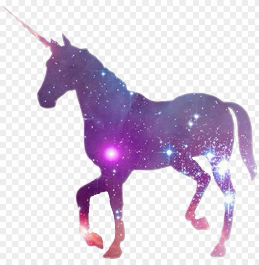 Alaxy Unicorn Tumblr Einhorn Galaxy Png Image With Transparent
