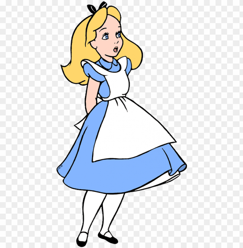 Alice In Wonderland Clipart Wonderland Surprised Alice In Wonderland  Surprised PNG Image With Transparent Background | TOPpng