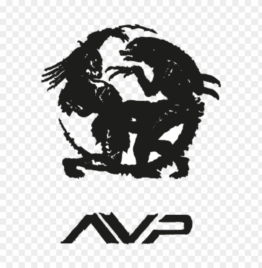  alien vs predator vector logo free - 462380