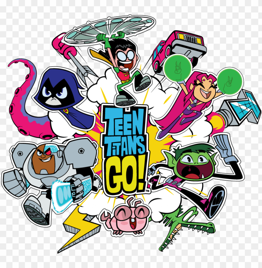 All New Teen Titans Go - Teen Titans Snack Attack PNG Transparent Background