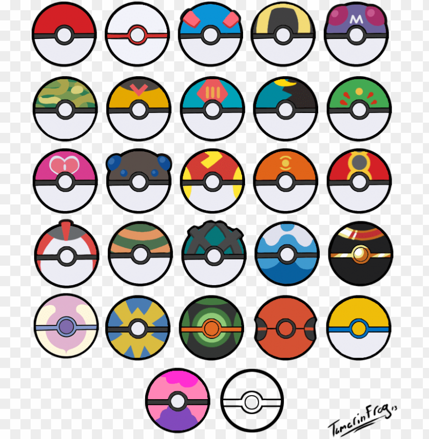 All Poke Balls Pokeball Printable Png Image With Transparent Background Toppng