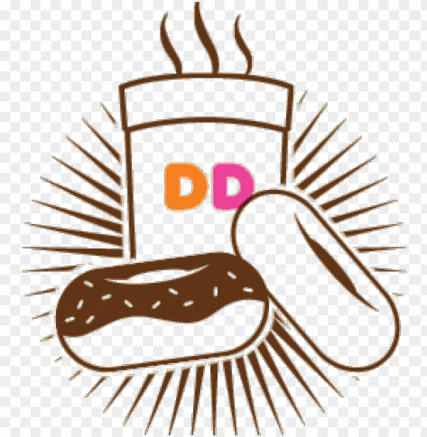 dunkin donuts logo, dunkin donuts, all seeing eye, clear, clear tape, eye clipart