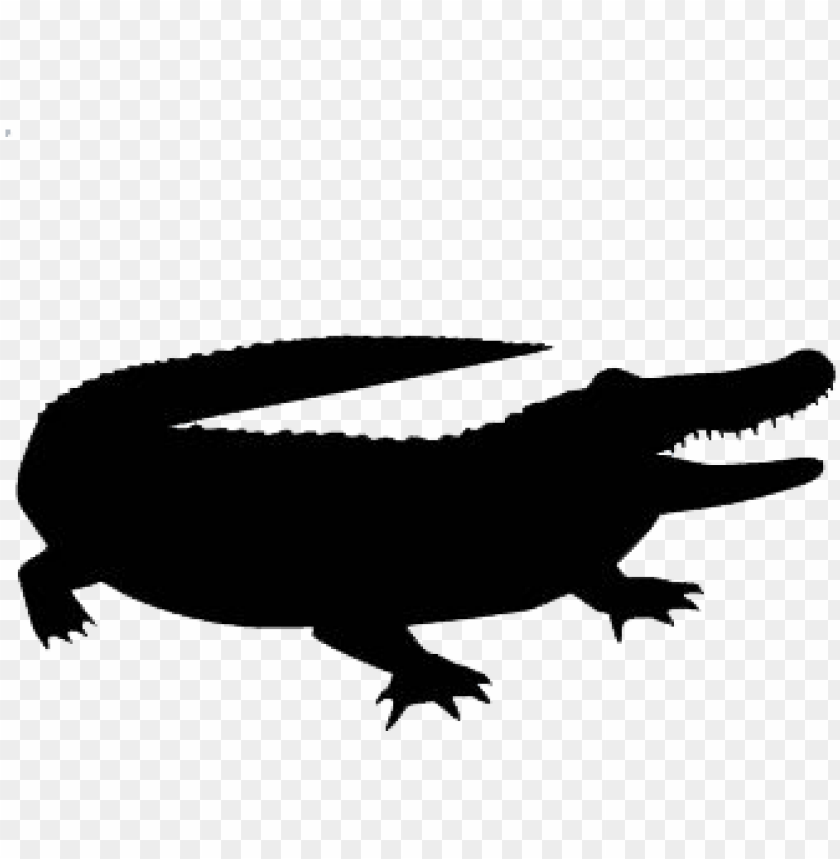 alligator vector silhouette - transparent alligator silhouette PNG ...