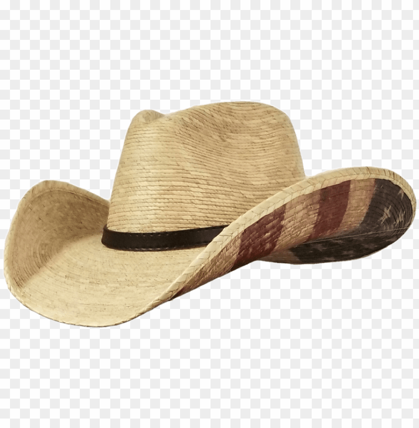alm straw cowboy hat printed with an american flag cowboy hat PNG transparent with Clear Background ID 186296