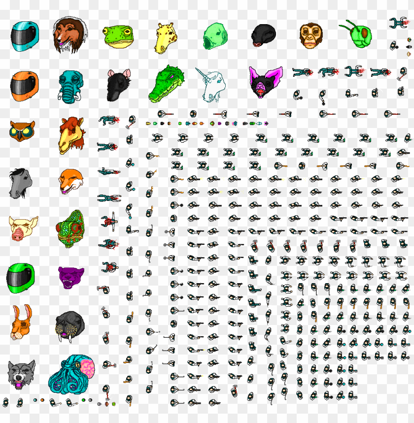 almost finished beta jacketbeta mobster mod hotline miami jacket sprite sheet PNG transparent with Clear Background ID 256531