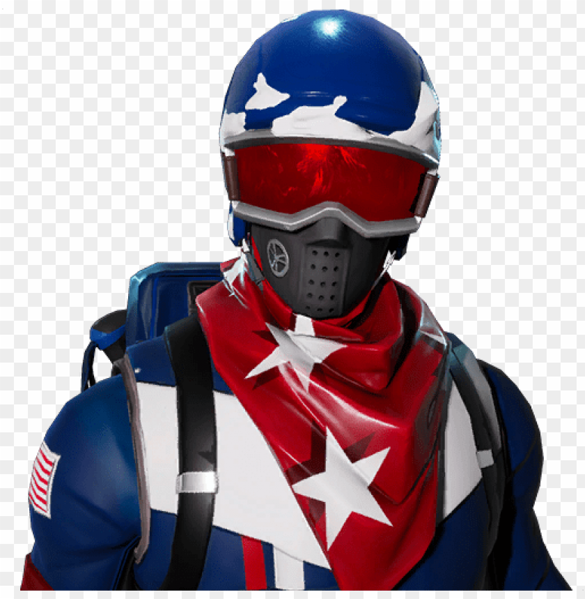 alpine ace fortnite usa blue character PNG image with transparent background@toppng.com