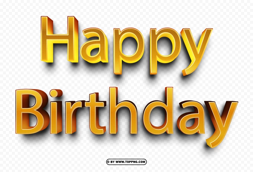 Amazing Birthday Designs Gold Text PNG Image - Image ID 489567 | TOPpng