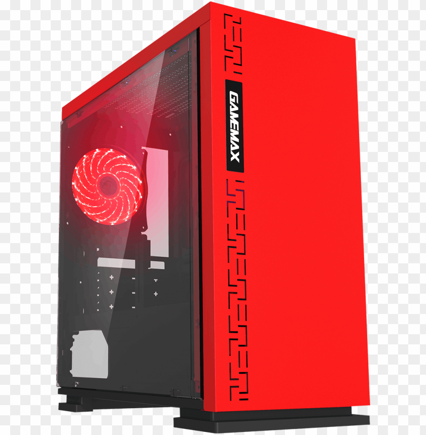 Ame Max Expedition Red Gaming Matx Pc Case Rear Led Game Max Expeditio PNG Image With Transparent Background