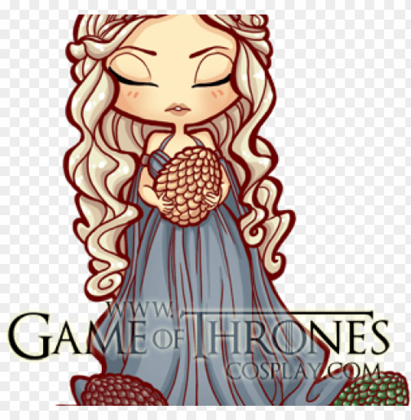 ame of thrones clipart daenerys targaryen - khaleesi chibi PNG image with transparent background@toppng.com