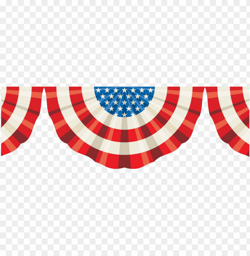 american flag bunting banner PNG transparent with Clear Background ID 90183