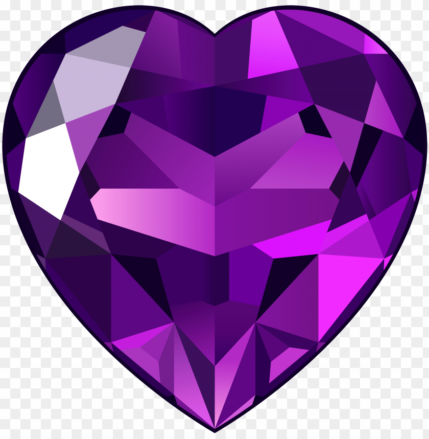 amethyst heart clipart png photo - 32195