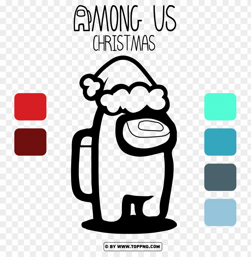 among us christmas hat coloring pages printable, among us christmas hat Transparent ,among us christmas hat,among us christmas character,among us christmas,among us christmas shirt,
