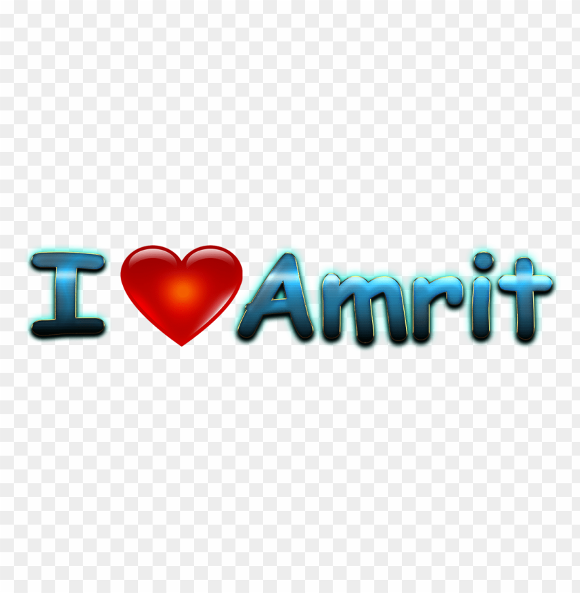 amrit heart name PNG image with no background - Image ID 37568