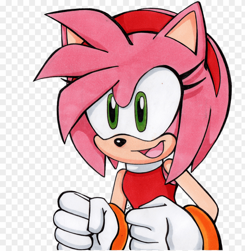 Sonic Amy Rose Classic PNG Transparent With Clear Background ID