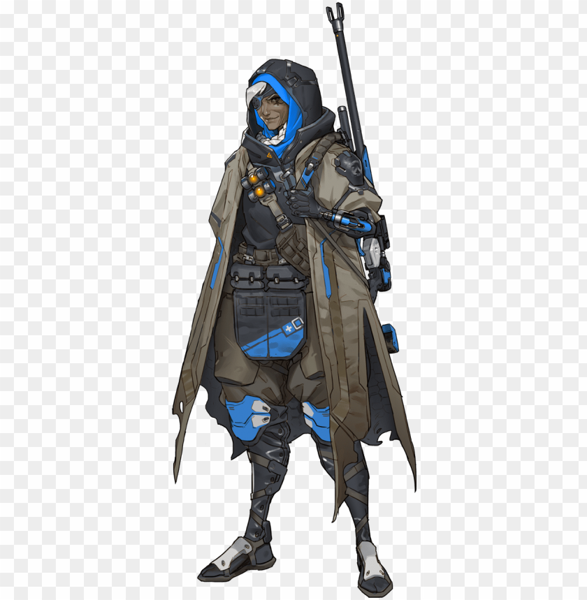 Ana Overwatch Reference Sheet PNG Transparent Background