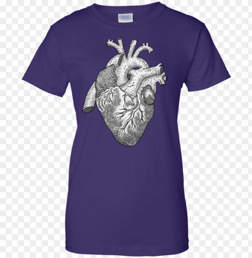 anatomical heart ink illustration t shirt hoodie t shirt PNG transparent with Clear Background ID 348435