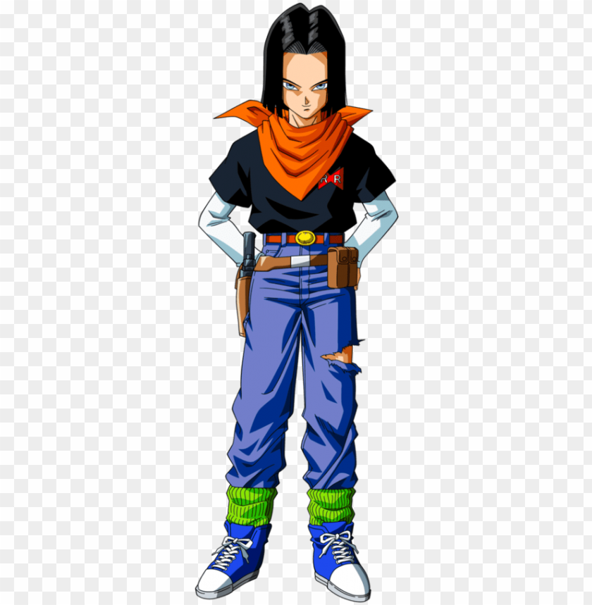 free PNG android 17 / lapis (ラピス, rapisu) - android 17 in dragon ball z PNG image with transparent background PNG images transparent