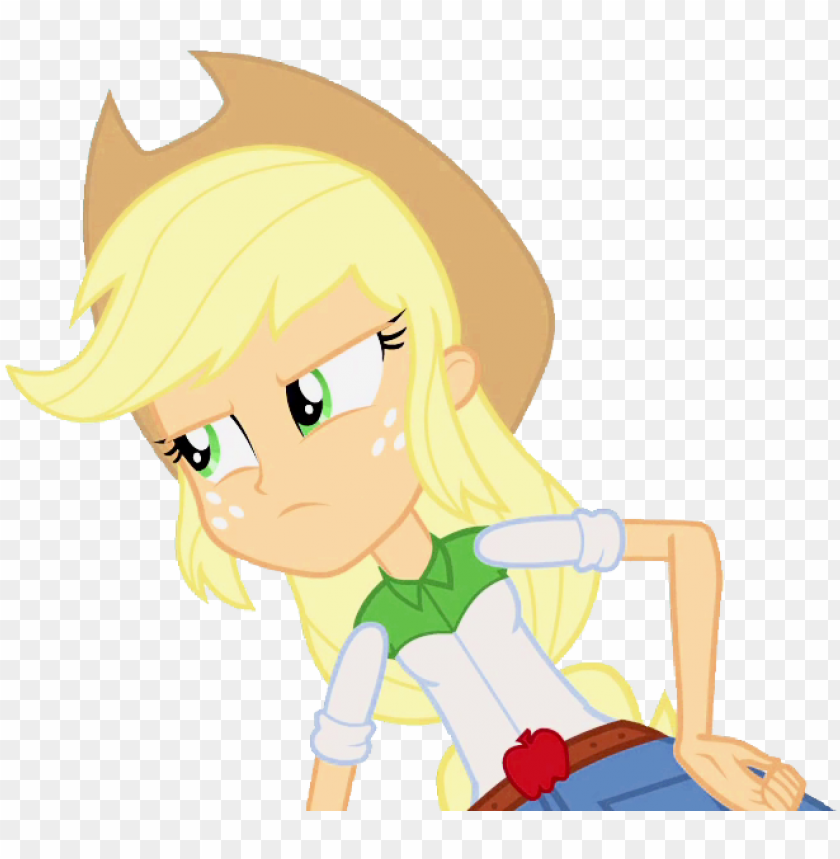 Angry Applejack Artist - Cartoo PNG Transparent With Clear Background ID 441972