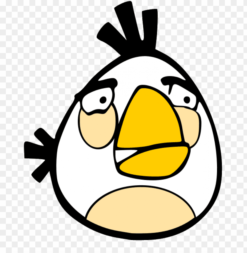 free PNG angry bird white - angry birds characters white PNG image with transparent background PNG images transparent