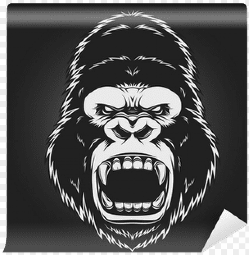 Angry Gorilla PNG Transparent Background