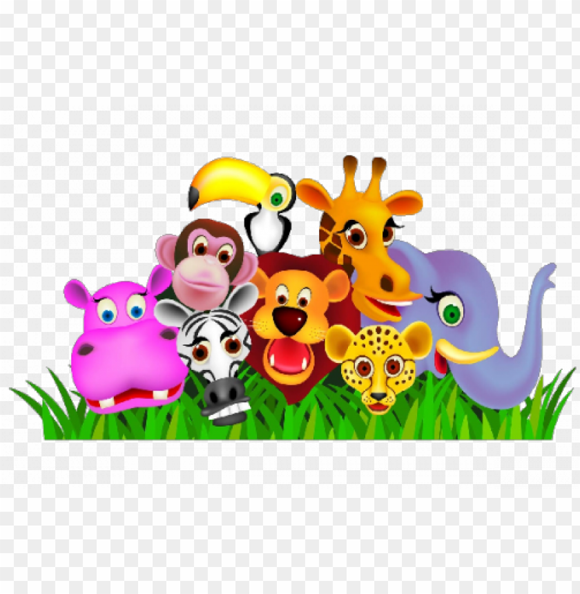 animal kingdom clipart animation - group of animals clipart PNG image