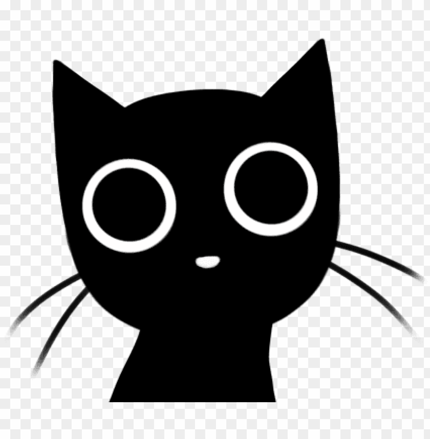 cartoon black cat