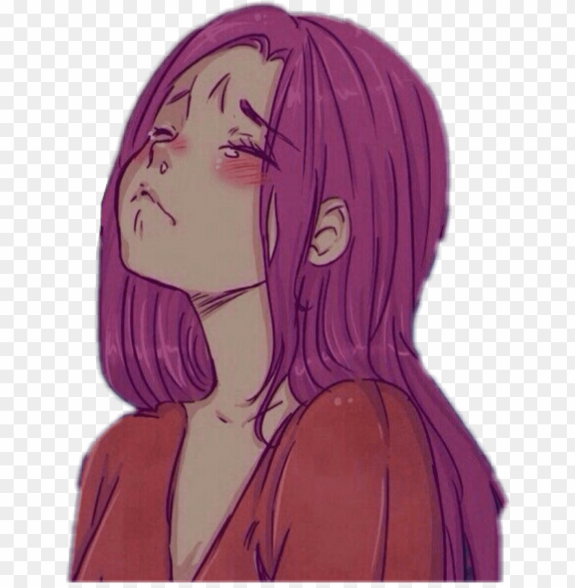 Anime Animechan Chan Cute Tears Cry Love Ahhhh Aesthetic Anime Girl Cryi Png Image With Transparent Background Toppng