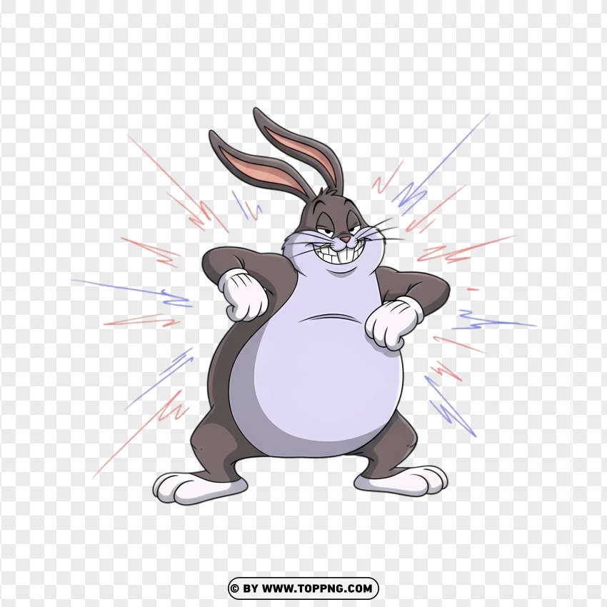 Anime Big Chungus Doing An Awkward Funny Dance PNG Transparent Background