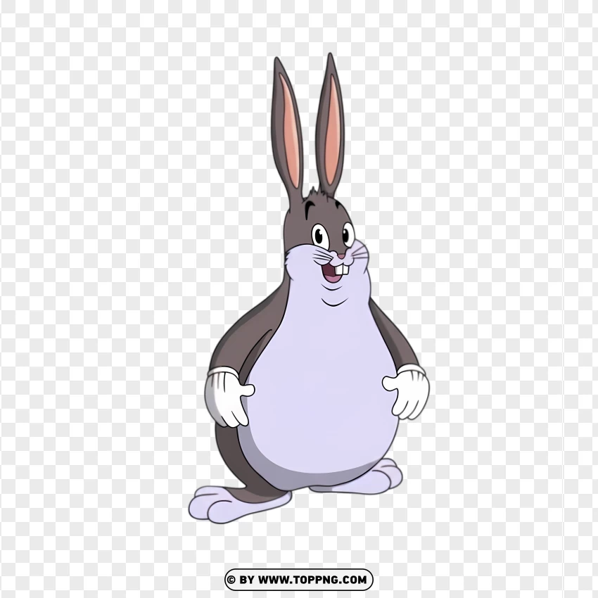 Anime Bigchungus Character Standing PNG Transparent Background
