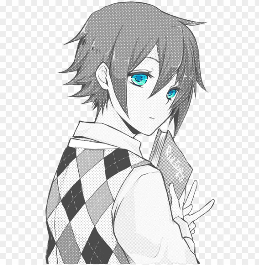 anime boy cute eyes PNG transparent with Clear Background ID 95432