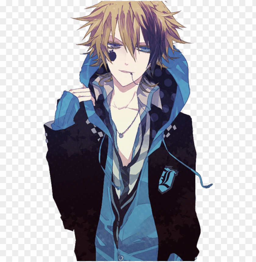 Anime Boy Light Brown Hair Blue Eyes Png Image With Transparent Background Toppng