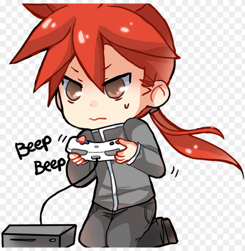 Download anime character playing video games png - Free PNG Images | TOPpng