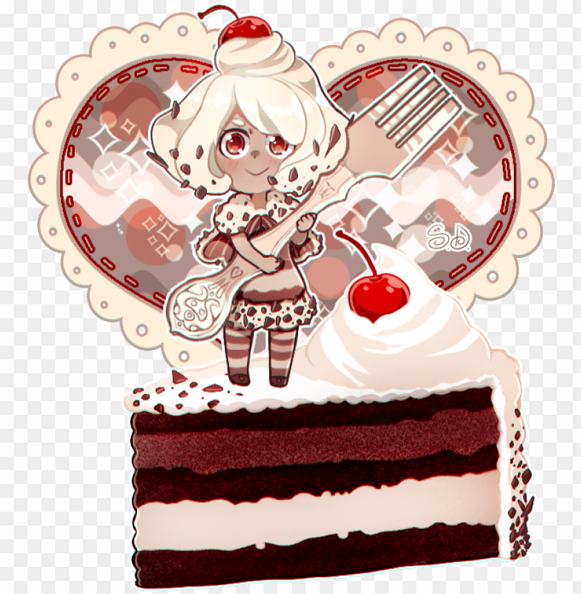 anime chibi - dessert gijinka, dessert