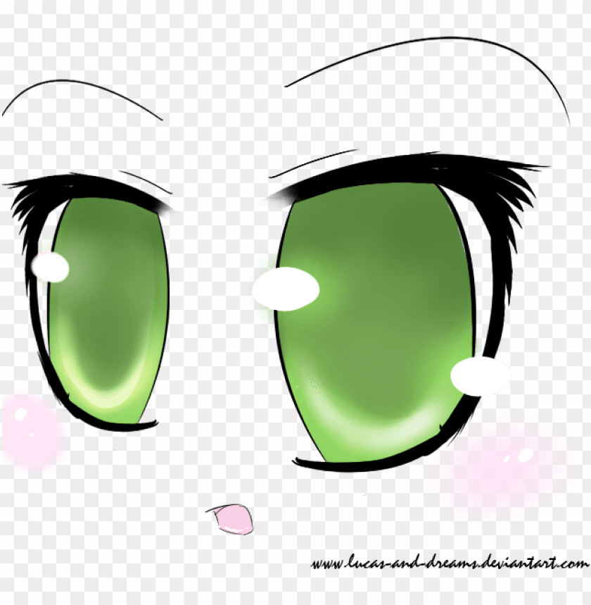 Free Download HD PNG Anime Green Eyes PNG Image With Transparent Background TOPpng