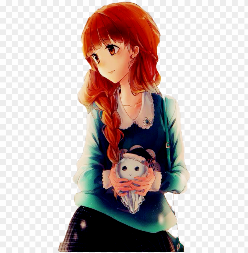 Anime Png Transparent Anime Girl With Caramel Hair Png Image With Transparent Background Toppng