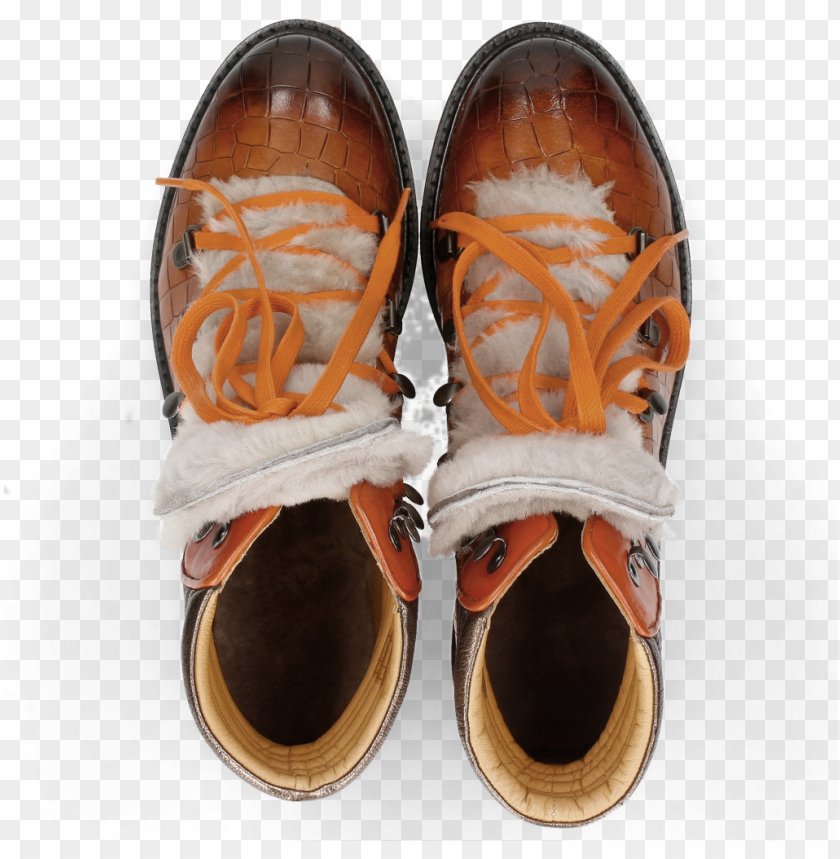 Ankle Boots Bonnie 10 Crock Wood Winter Orange Aspe PNG Image With Transparent Background