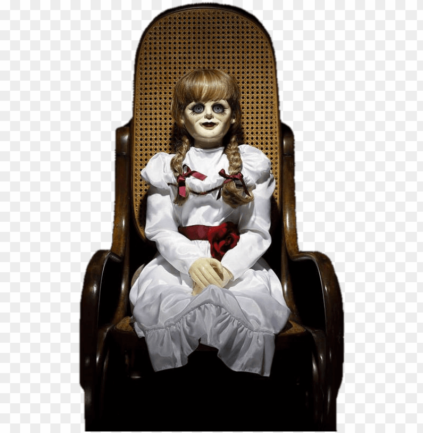 Doll sitting in store chair