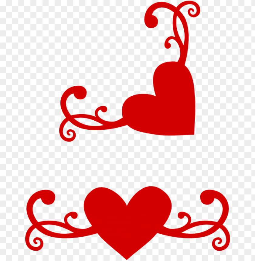 another flourish heart with matching corner free svg - flourish heart sv PN...