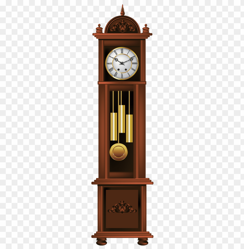 antique grandfather clock clipart png photo - 31974
