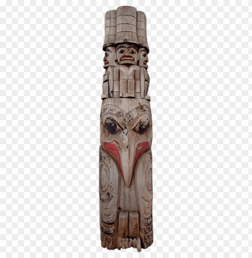 miscellaneous, totem poles, antique native american totem pole, 