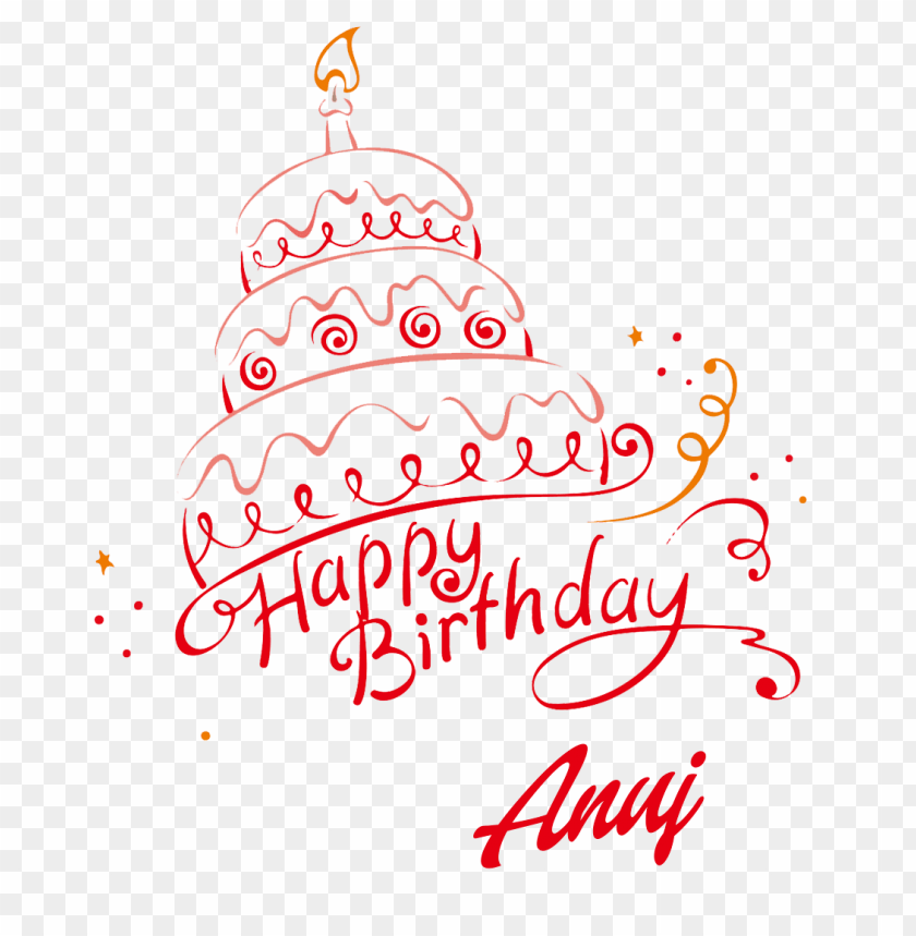 Anuj Happy Birthday Name Png PNG Image With No Background - Image ID 37467  | TOPpng