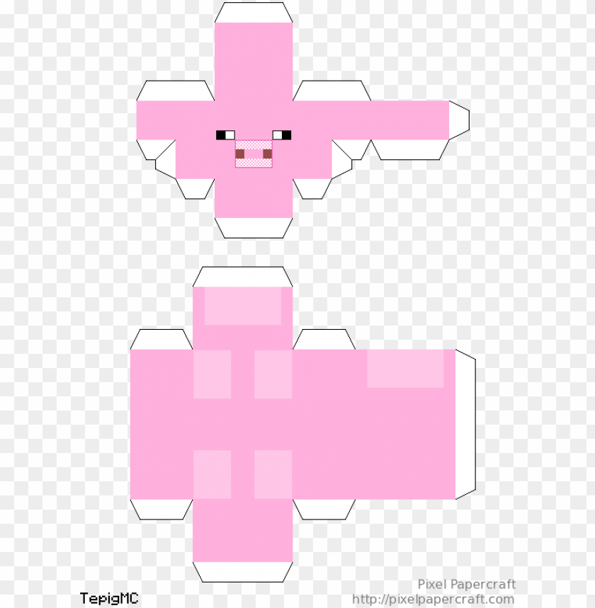 apercraft lego pig minifigure scale - lego minecraft papercraft PNG image with transparent background@toppng.com