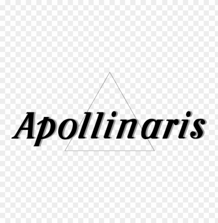  apollinaris black vector logo - 470010