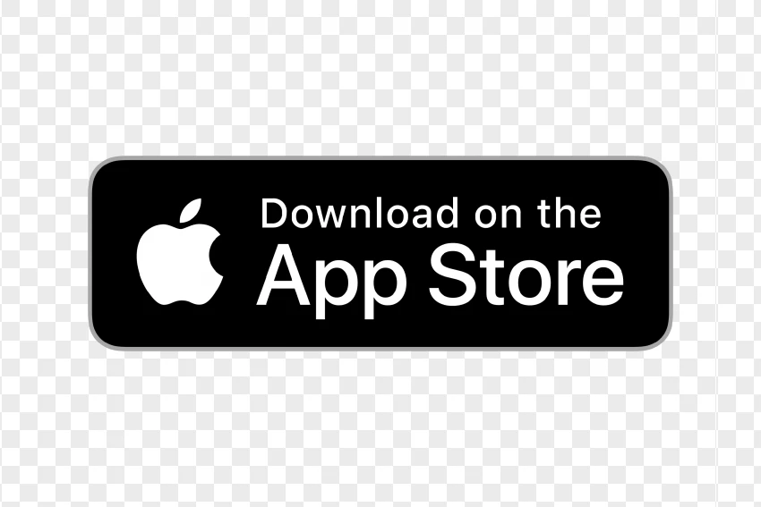 App Store Official Download Badge PNG Transparent Background