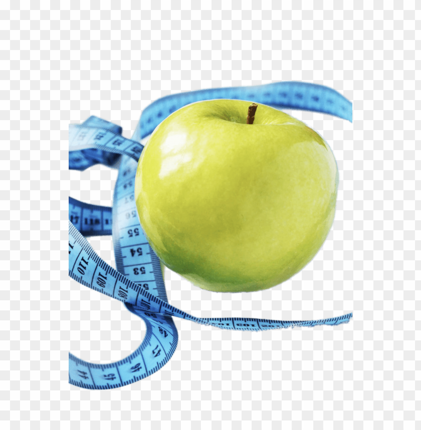 miscellaneous, diet, apple and measuring tape, 