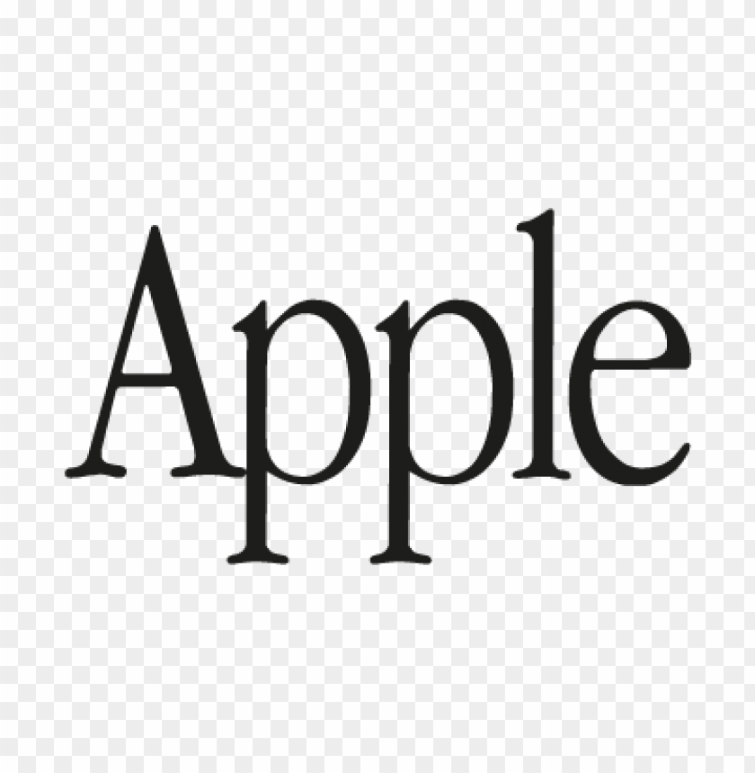  apple text vector logo download free - 462366