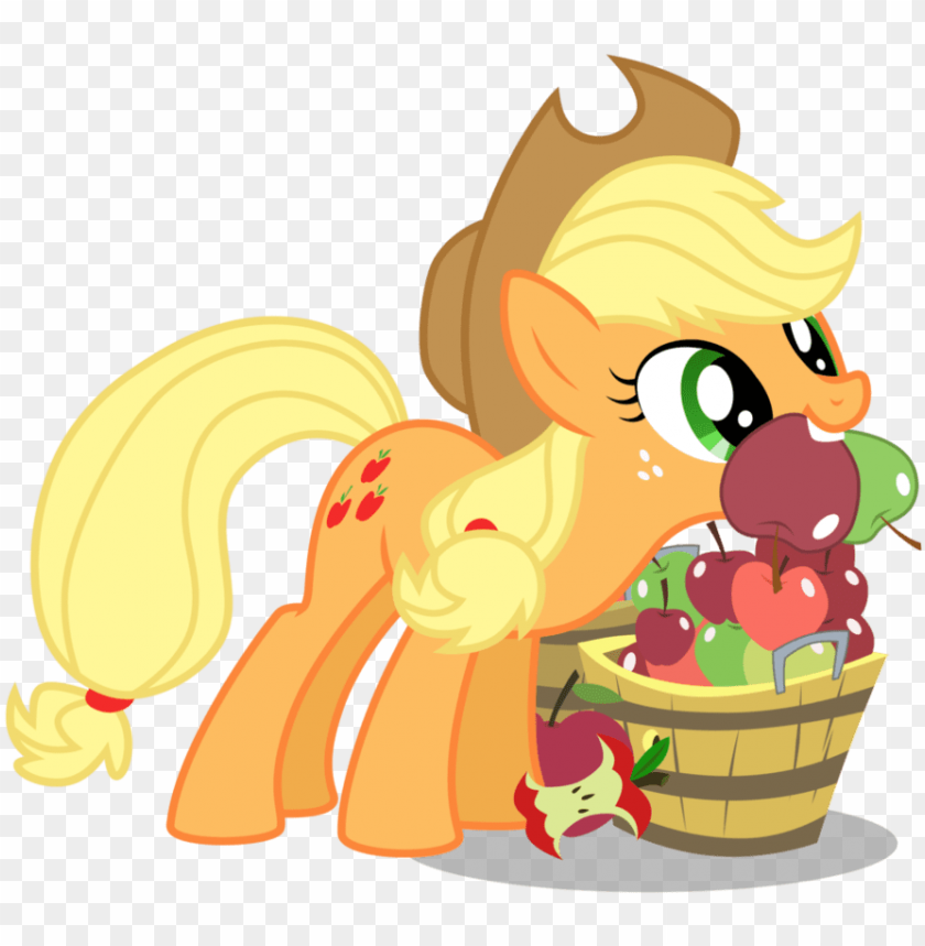 applejack mouth filled with apples - my little pony applejack apples PNG image with transparent background@toppng.com