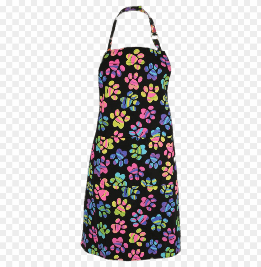 kitchenware, aprons, apron with printed paws, 